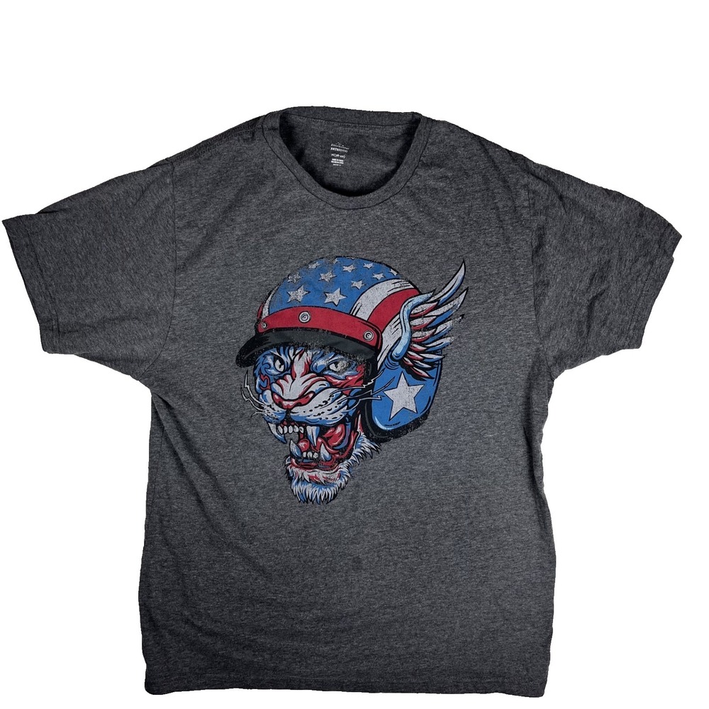 Celebrate patriotic t shirts mens - M gray